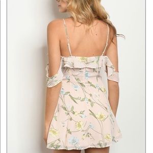 Sexy mini flowery dress